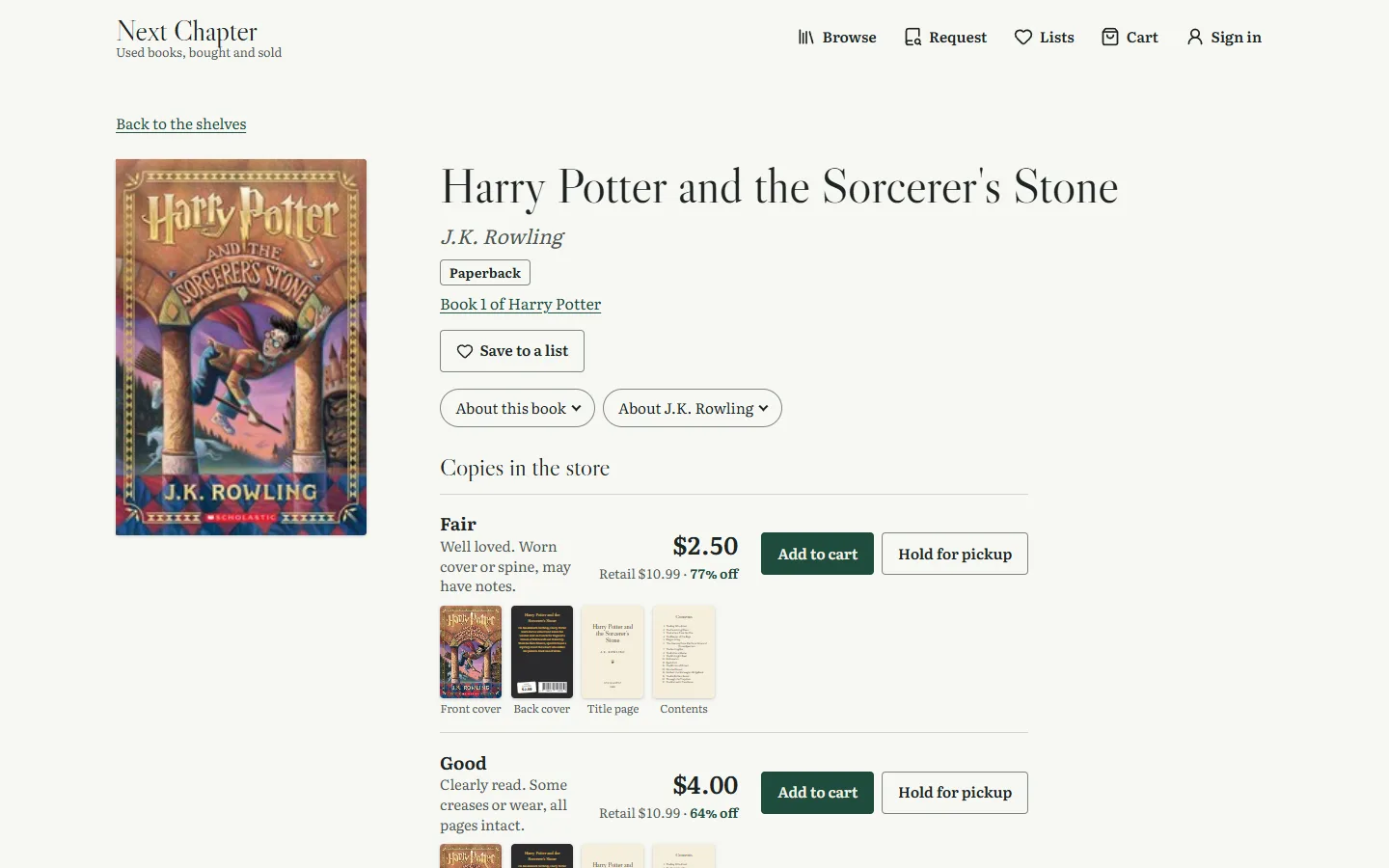 A page for every copy